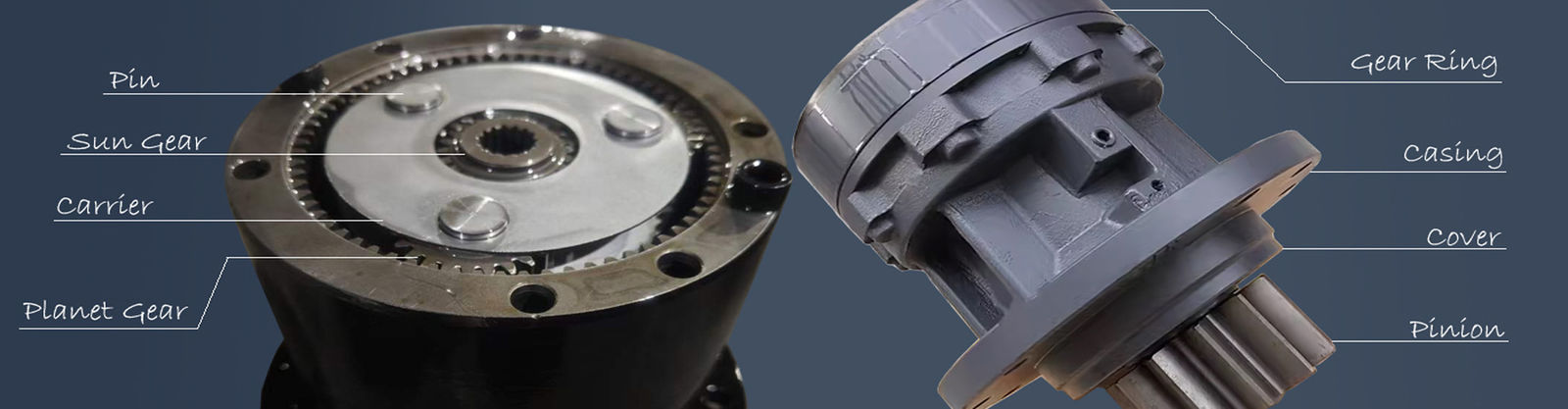 Thang máy giảm tốc hộp số Assy