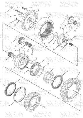 Đáng tin cậy 350-0452 E315D Excavator Travel Drive Catalog Motor Parts Excavator Swing Reducer
