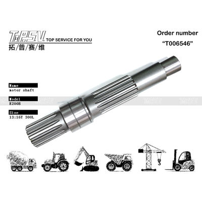 096-4372 Xử lý nhiệt thép E200B Excavator Travel Motor Shaft cho hiệu suất và tuổi thọ cao hơn