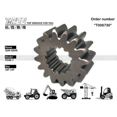 Độ bền cao PC60-7 Excavator Travel Sun Gear với tính sẵn sàng và động cơ thủy lực