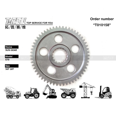 Máy giảm tốc hành tinh loại E70 Excavator Swing Sun Gear Reducer Gear Phần có độ bền cao