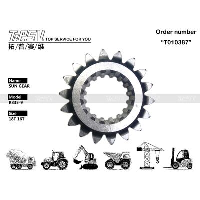 XKAQ-00456 Bảo trì dầu hộp số R335-9 Máy đào xoay 1 tầng Hộp số bánh răng mặt trời Chịu tải nặng Thành phần bền bỉ Thích hợp cho thay thế máy đào thủy lực