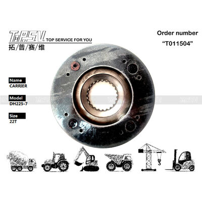 100502-00001 Đen DH225-7 Máy đào lượn 1 giai đoạn mang thiết bị lưới bánh răng thích hợp cho máy móc hạng nặng bền và lâu bền