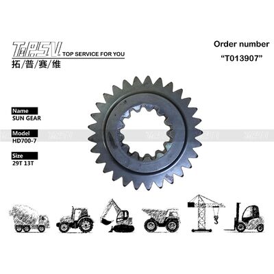 Máy xúc đào HD700-7 Bánh răng mặt trời 1 giai đoạn cho phụ tùng máy xúc truyền động xoay