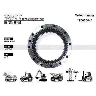 YN32W01056P1 SK200-8 Vòng bánh răng xoay của máy đào