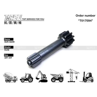 Phụ tùng máy xúc du lịch R140 Bộ phận bánh răng mặt trời 1 giai đoạn dành cho phụ tùng máy xúc truyền động du lịch