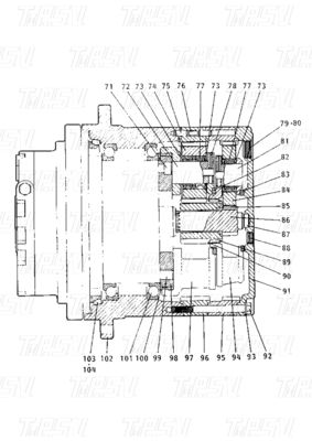 E120B Danh mục 099-4141 Máy đào thép hạng nặng Động cơ ổ cuối