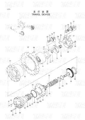 Thiết bị đào thủy lực Động cơ động cơ cuối cùng cho các ứng dụng hạng nặng