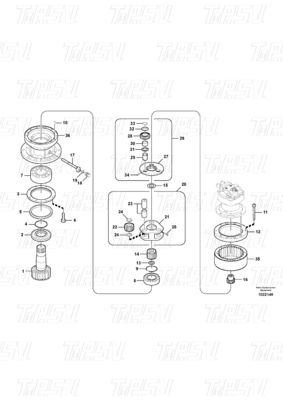VOE14541069 Máy giảm tốc động cúi cao cấp cho Volvo EC210B Catalogue