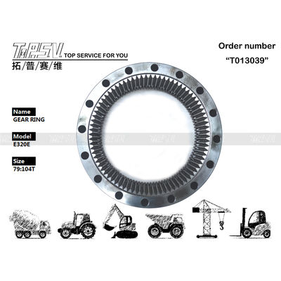E320E Máy đào du lịch vòng bánh răng thép 267-6783 Cài đặt lưới bánh răng