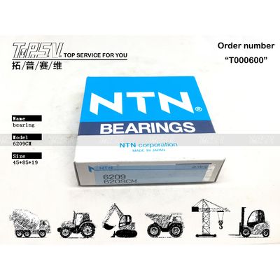 XKAY-00449 6209CM Excavator 6209 Ball Bearing với xử lý nhiệt