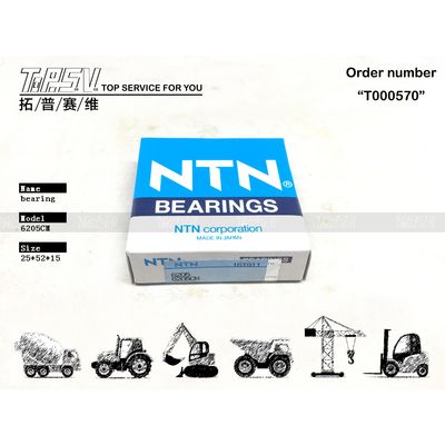 0397902 6205CM Excavator Deep Groove Ball Bearing cho động cơ ổ cuối cùng