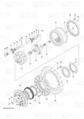 OEM bộ phận máy đào hệ thống hệ thống phân loại máy móc / năng lượng / ngành công nghiệp khai thác mỏ 9180731 ZX120