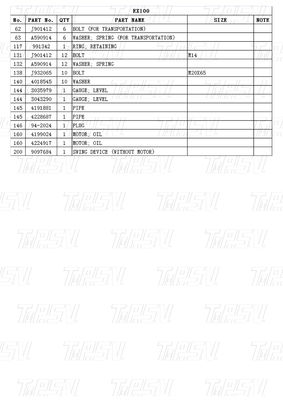 Máy cắt giảm hành tinh EX100 Máy khai quật Swing Drive Assembly Catalog For Varying Excavator Models 9097684