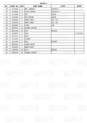 Đen EX200-1 ExcavatorTravel Drive Catalog với Bolt trên cài đặt 9066008 9080070 9096483