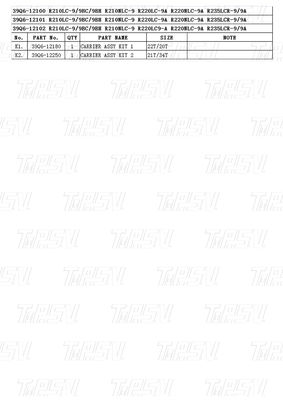 39Q6-12100 39Q6-12101 39Q6-12102 R220-9 Bolt trên máy đào Swing Drive Catalog