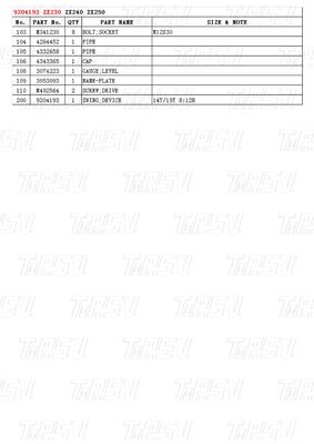Bolt trên Excavator Swing Drive cho ZX230