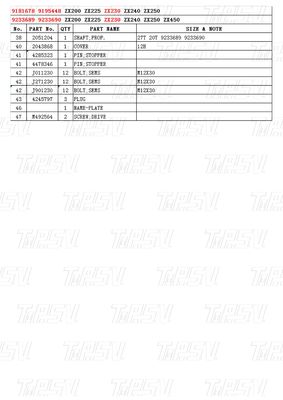 Màu sắc tùy chỉnh Excavator Travel Drive Catalog Motors