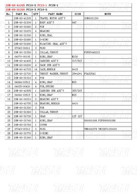 20N-60-41205 20N-60-31200 Bolt trên PC15-1 Excavator Final Drive với Reducer Hành tinh