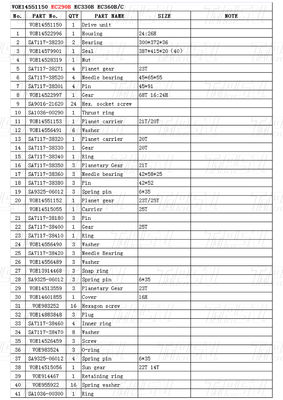 Màu đen VOE14551150 EC290B Excavator Travel Motor Drive Catalog với cài đặt nút