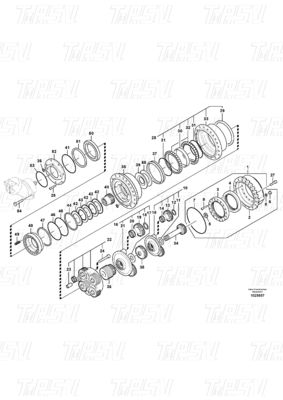 Màu sắc tùy chỉnh VOE14608847 Máy đào Điểm lái xe hộp số hộp số Bolt-on Cài đặt và hiệu suất tối đa