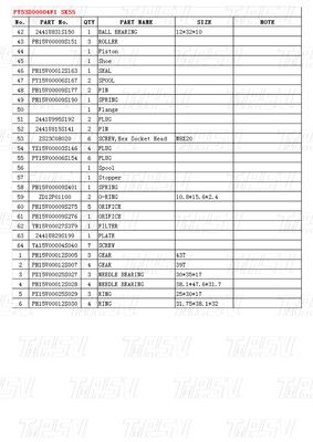 Tùy thuộc vào mô hình PY53D00004F1 SK55 Excavator Travel Drive Catalog