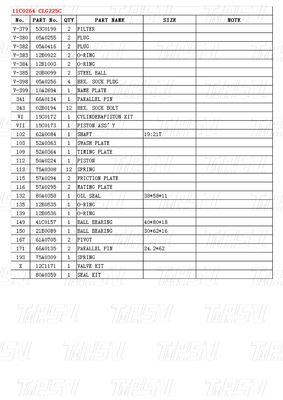 Hộp gỗ 11C0264 CLG225C Excavator Swing Drive Catalog Gear Box Gói vận chuyển khác nhau tùy thuộc vào mô hình