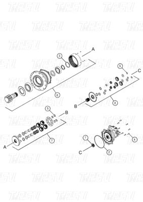 Hệ thống ổ cỗ máy đào mạnh với máy giảm độ sao