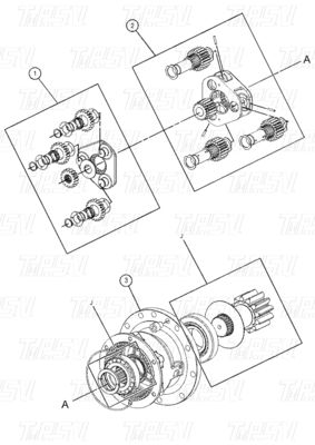 486-1577 Cụm thép trên máy đào xoay cho các cửa hàng sửa chữa máy móc