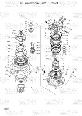 Máy đào thép đa năng Động cơ di chuyển lắc động cơ thủy lực