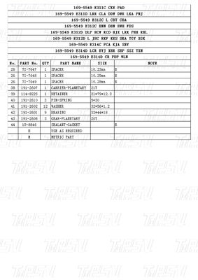 Bolt On Hydraulic Excavator Swing Drive Catalog cho quay trơn tru