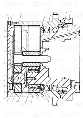 Bolt thép trên Excavator Swing Drives / Travel Motors