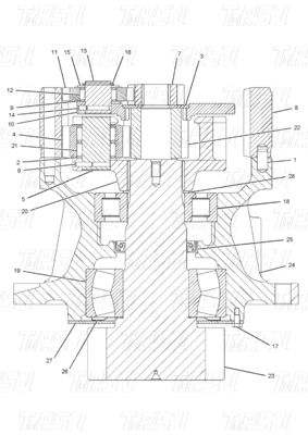 Heavy Duty Black Excavator Swing Drive Danh mục cho các mô hình khác nhau OEM