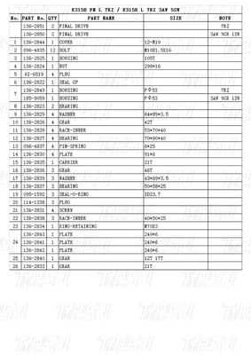Bolt trên cài đặt 136-2850 E315B Excavator Travel Drive Catalog Motor với máy giảm độ hành tinh