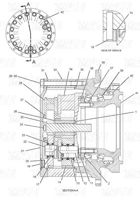 Đen thủy lực 191-3234 E320B Excavator Travel Drive Catalog Motor Để sửa chữa thiết bị nặng