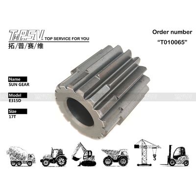 Thép đen cao cấp 165-5793 E315C Excavator Travel 2 Stage Reducer Sun Gear