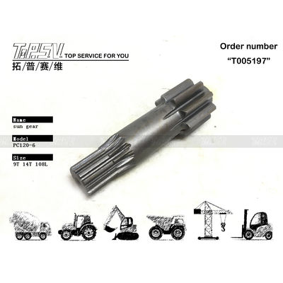 Năng lượng khai thác mỏ PC120-6 Excavator Travel 1 Stage Sun Gear Reducer Gear Parts cho các ứng dụng hạng nặng