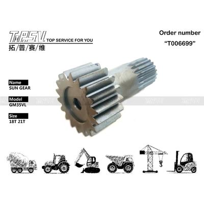 Khả năng tùy biến GM35VL Excavator Travel Sun Gear Box Cho Máy sửa chữa Sở sửa chữa thép
