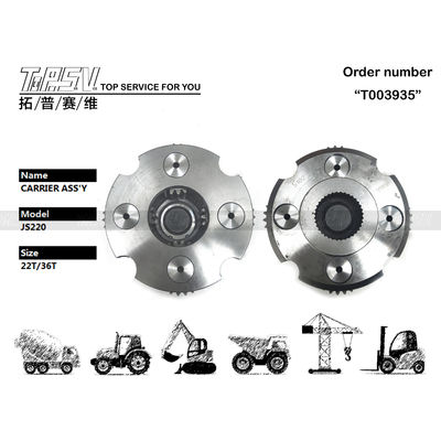 Cài đặt lưới bánh răng Công dụng nặng JS200 Excavator Swing 2 stage Carrier Assy cho túi giao dịch Bao bì vận chuyển để xử lý vật liệu hạng nặng