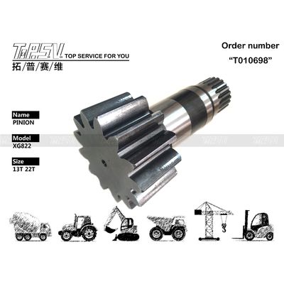 XG822 EXCAVATOR Swing Pinion Phụ tùng phụ tùng Điện tử Phụ tùng máy móc thép Sở sửa chữa máy móc thép Các thành phần thiết yếu