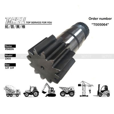 Chi tiết chính xác cao khác ZX55 Excavator Swing Pinion Reducer với xử lý nhiệt và vật liệu thép