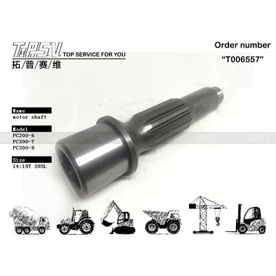 708-8F-32110 tương thích PC200-6 Excavator Final Drive Motor Shaft lý tưởng cho máy đào và các thương hiệu khác nhau