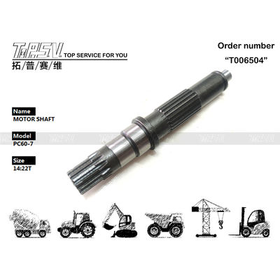 TZ500D2002-00 Cài đặt lưới bánh răng PC60-7 Máy đào Đi bộ Motor Shaft Pump Phần với độ chính xác cao và tương thích
