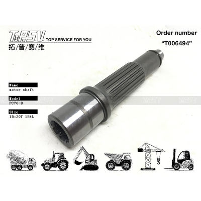 TZ110D2002-00 Sức bền cao PC70-8 Excavator Travel Motor Shaft Parts for Machinery Repair Shops Xây dựng