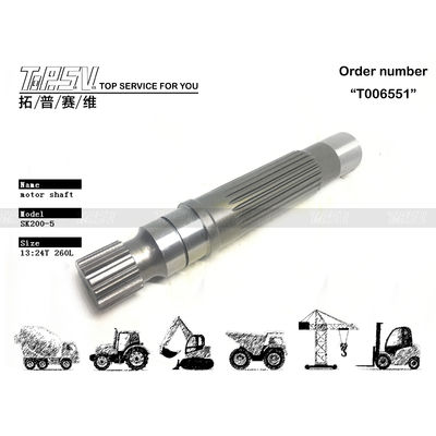 YN15V00003S009 Máy bơm thủy lực màu đen SK200-5 Máy đào Đi bộ Động cơ Đường đệm Phần bền cao
