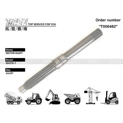 3324250-0299 Gear Meshing SOLAR330-5 Excavator Travel Motor Shaft trong màu đen Dễ cài đặt