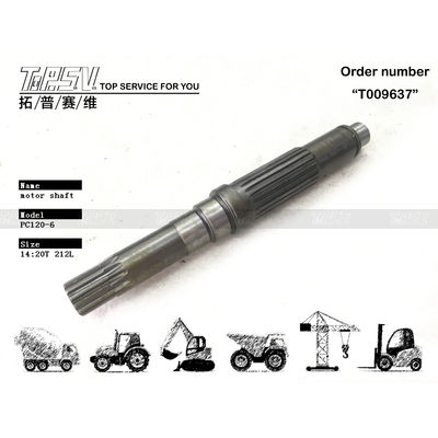 TZ263B2002-01 PC120-6 Máy đào Đi bộ Động cơ Cánh thép Kháng xé