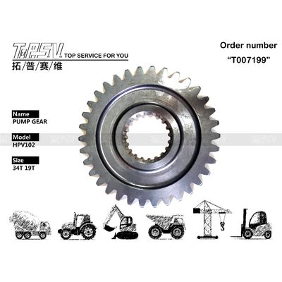 3063842 HPV102 Excavator Hydraulic Pump Gear Parts For Excavator Transmission System In Black