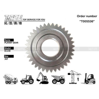 Hộp số hành tinh 1 giai đoạn di chuyển máy đào EC140 có độ ồn thấp với lắp ráp ăn khớp bánh răng và vật liệu thép