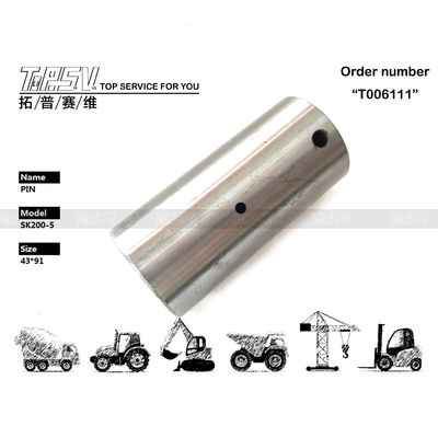YN53D00008S012 2410T342 SK200-5 Excavator Travel 2 Stage Gear Pin Màu đen